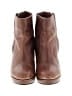 H&M 100% Leather Brown Ankle Boots Size 7 - photo 2
