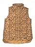Lands' End 100% Polyester Animal Print Brown Vest Size 6 - 8 - photo 1
