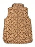 Lands' End 100% Polyester Animal Print Brown Vest Size 6 - 8 - photo 2