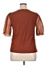 DR2 Brown Short Sleeve Blouse Size XL - photo 2