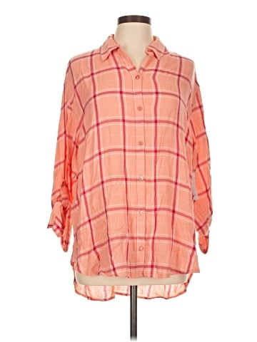 Gloria Vanderbilt 3/4 Sleeve Button-Down Shirt (view 1)