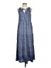 Max Studio Paisley Blue Casual Dress Size S - photo 1
