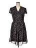 1.State 100% Polyester Paisley Blue Casual Dress Size 14 - photo 1