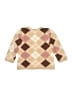 H&M Argyle Tan Pullover Sweater Size 2T - photo 2