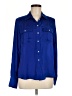 Willi Smith 100% Polyester Blue Long Sleeve Blouse Size M - photo 1