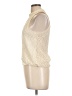 Paper Crane 100% Polyester Ivory Sleeveless Blouse Size L - photo 5