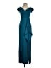 Xscape 100% Polyester Solid Teal Cocktail Dress Size 4 - photo 1