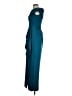 Xscape 100% Polyester Solid Teal Cocktail Dress Size 4 - photo 5