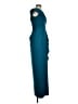 Xscape 100% Polyester Solid Teal Cocktail Dress Size 4 - photo 4