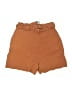 ASOS Solid Brown Shorts Size 4 - photo 2