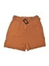 ASOS Solid Brown Shorts Size 4 - photo 1