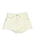Levi's 100% Cotton Ivory Denim Shorts Size 24 waist - photo 1