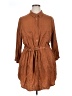 City Chic 100% Polyester Brown Casual Dress Size 14 Plus (XS) - photo 1