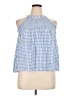 Shinestar 100% Rayon Blue Sleeveless Blouse Size XL - photo 1
