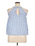 Shinestar 100% Rayon Blue Sleeveless Blouse Size XL - photo 2