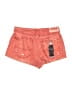Coca-Cola 100% Polyester Graphic Red Denim Shorts Size XS - photo 2