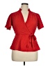 Monteau Red Short Sleeve Blouse Size XL - photo 1