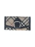 Burberry 100% Coated Canvas Plaid Gray Tan Wallet One size - photo 1