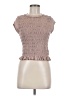Shein Brown Short Sleeve Top Size 6 - photo 1