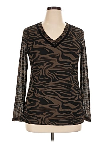 Dana Buchman Long Sleeve Top (view 1)
