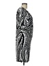 AB Studio Paisley Black Silver Casual Dress Size L - photo 4