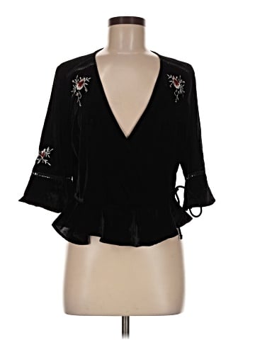 Topshop 3/4 Sleeve Blouse (view 1)