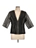 Samuel Dong 100% Polyester Black 3/4 Sleeve Blouse Size L - photo 1
