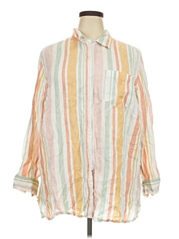Coldwater Creek 3/4 Sleeve Button-Down Shirt (view 1)
