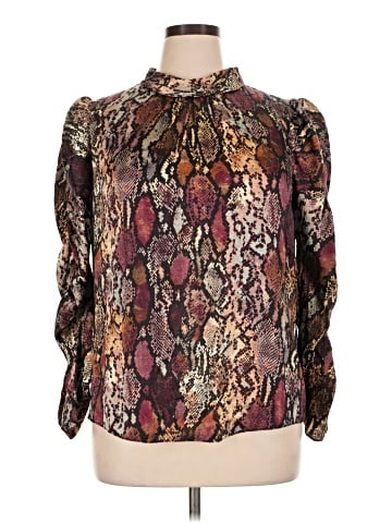 Rebecca Taylor Long Sleeve Silk Top (view 1)