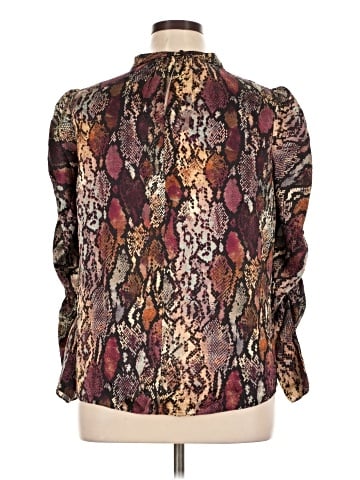Rebecca Taylor Long Sleeve Silk Top (view 2)