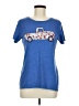 Instant Message Blue Short Sleeve Top Size M - photo 1