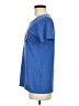 Instant Message Blue Short Sleeve Top Size M - photo 5