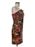 JFW Print Brown Cocktail Dress Size M - photo 4