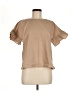 Assorted Brands 100% Cotton Tan Short Sleeve Top Size M - photo 1
