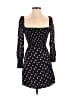 Maje 100% Viscose Floral Black Casual Dress Size EU (FR) 36 / US 4 - photo 1
