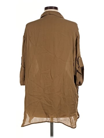 TSE 3/4 Sleeve Silk Top (view 2)