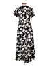 Blue Rain Tropical Black Casual Dress Size L - photo 2