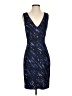 Milly Graphic Blue Cocktail Dress Size 4 - photo 1