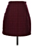 Forever 21 Plaid Burgundy Formal Skirt Size S - photo 2