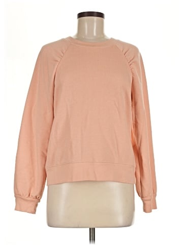 Madewell Gathered Puff-Sleeve Sweatshirt (view 1)