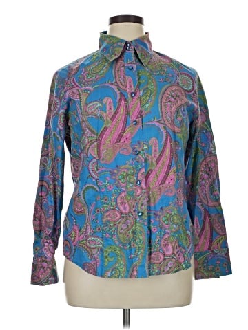 Jones New York Signature Long Sleeve Button-Down Shirt (view 1)