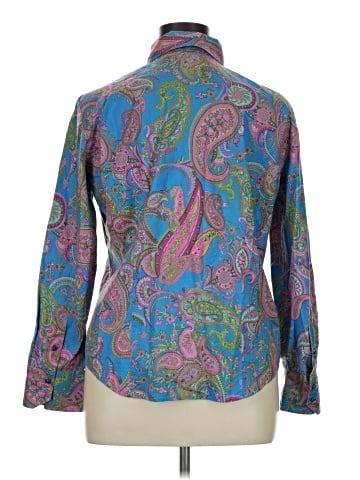 Jones New York Signature Long Sleeve Button-Down Shirt (view 2)