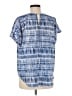 DKNY 100% Polyester Blue Short Sleeve Blouse Size M - photo 2