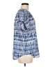 DKNY 100% Polyester Blue Short Sleeve Blouse Size M - photo 4