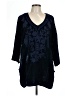 Soft Surroundings 100% Polyester Blue Casual Dress Size L - photo 1