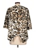 MULTIPLES Animal Print Gold Faux Fur Jacket Size L - photo 2