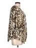 MULTIPLES Animal Print Gold Faux Fur Jacket Size L - photo 4