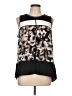 Simply Vera Vera Wang 100% Polyester Black Sleeveless Blouse Size L - photo 1