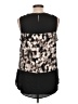Simply Vera Vera Wang 100% Polyester Black Sleeveless Blouse Size L - photo 2