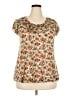 DressBarn 100% Polyester Ivory Short Sleeve Blouse Size 2X - photo 1
